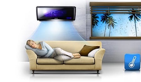 Funcțiile aparatului de aer condiționat: somn confortabil
