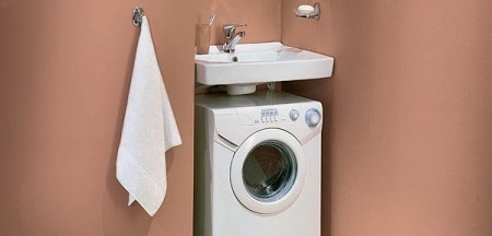 Standart yükseklikte ince çamaşır makineleri
