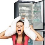 Der Kühlschrank macht viel Lärm