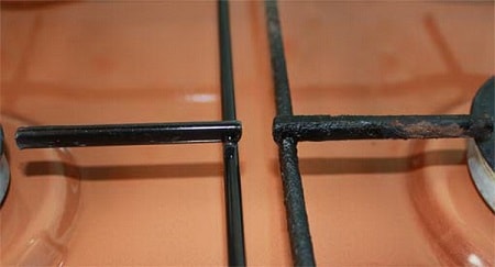 çelik ızgarayı temizlemek