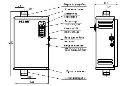 характеристики на инсталирането на електрически котел