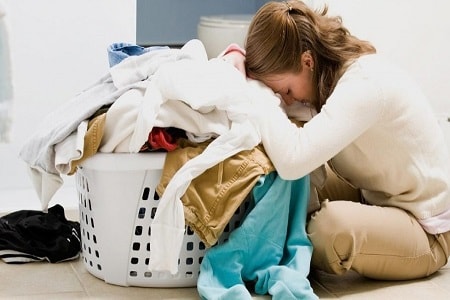 overbelastning av tøyet i vaskemaskinen