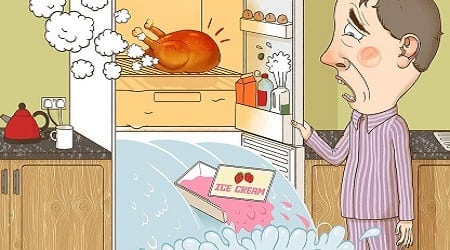 Vad kommer att hända med kylskåpet om du lägger det varmt