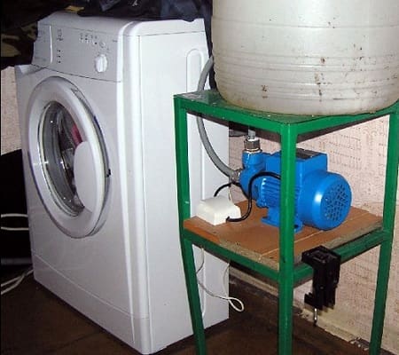 comment connecter une machine à laver sans eau courante