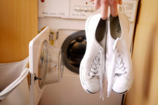 lavar la zapatilla