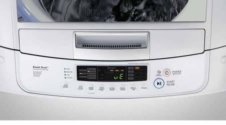 ue feil på LG vaskemaskin