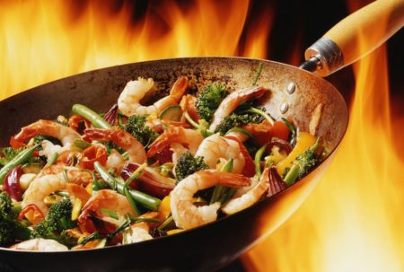 sartén wok
