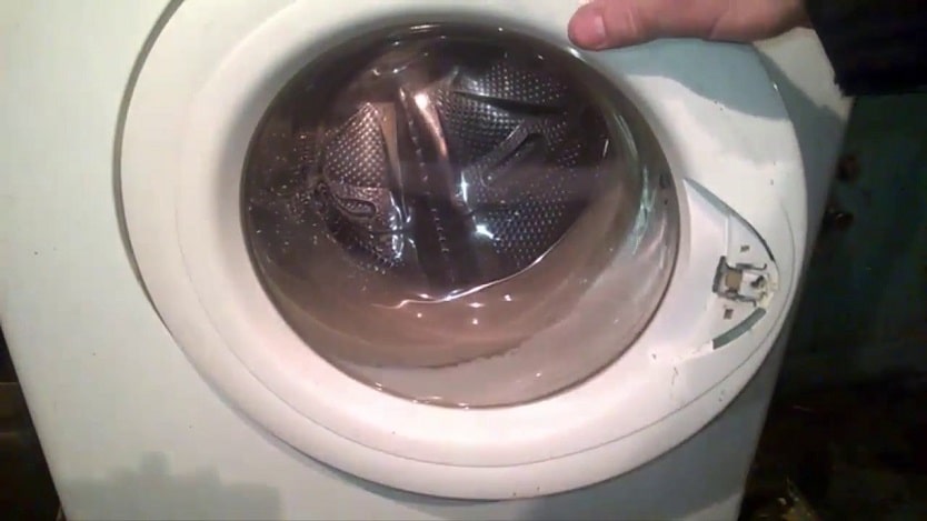 håndtaket på vaskemaskinens dør brøt