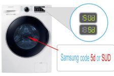 Sud (5ud) eller SD (5D) i en Samsung vaskemaskin