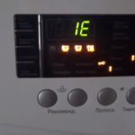 LG vaskemaskin - IE feilkode eller 1E